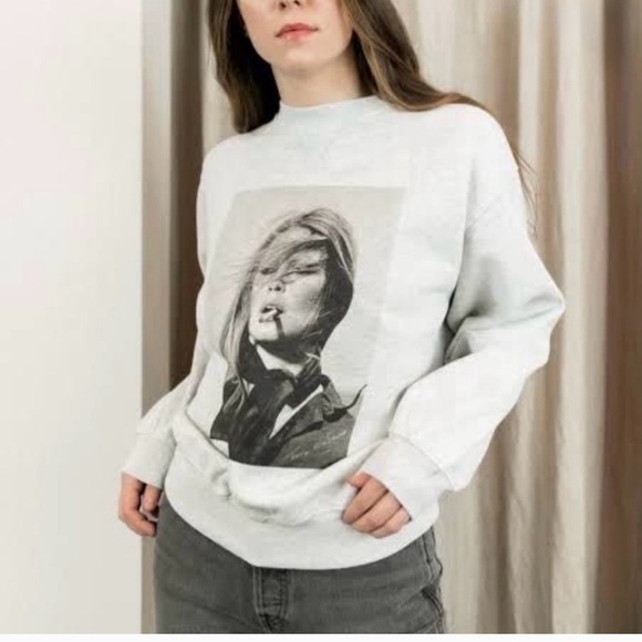 Anine Bing Sweaters - Anine Bing Gray Ramona Crewneck Sweater size XS